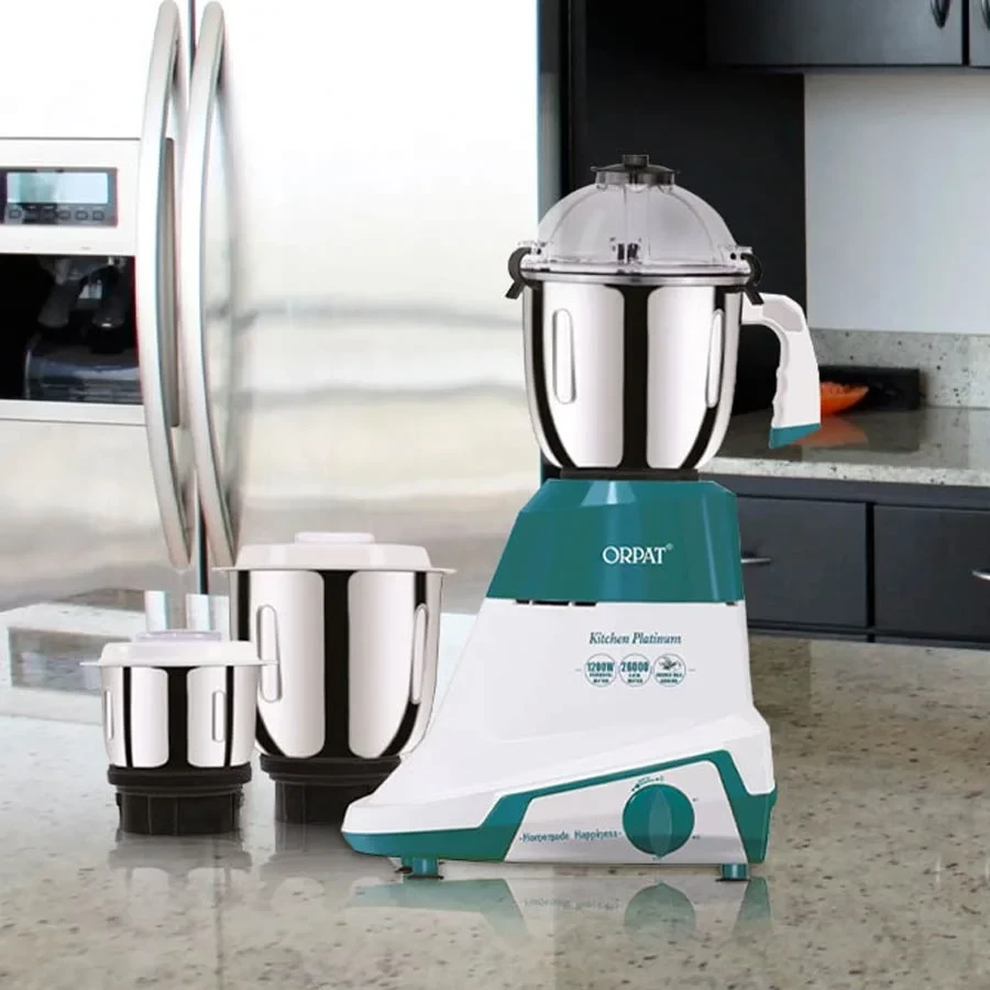Orpat Kitchen Platinum 1200Watt (3 In 1)Mixer Grinder & Blender